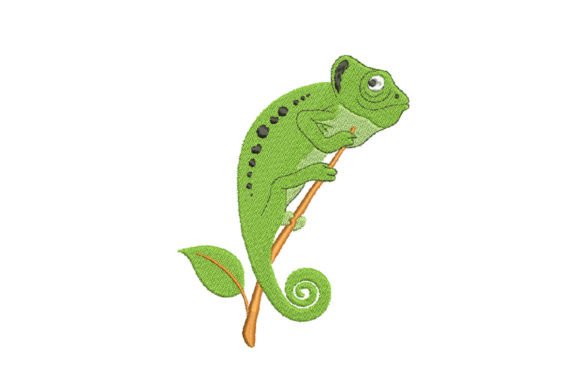 Chameleon Lizard Embroidery Design Review