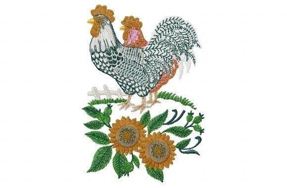 Chicken with Flower