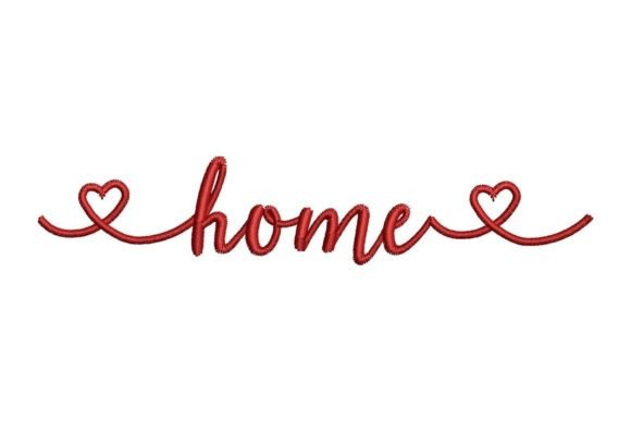 Home with Hearts: A Warm, Timeless Embroidery Design for Meaningful Gifts