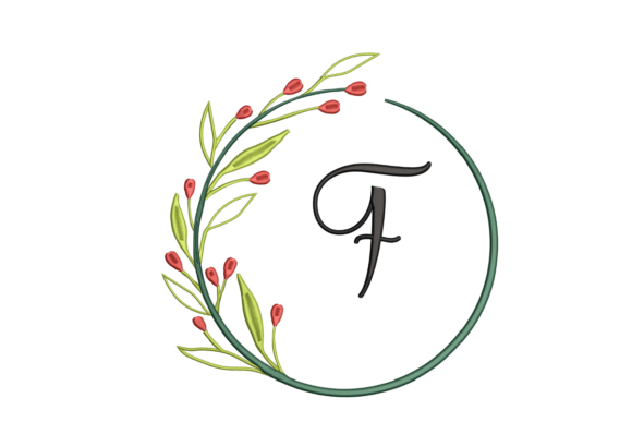 Monogram F: A Charming, Versatile Embroidery Shape