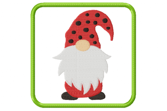 Mug Rug Gnome in the Hoop