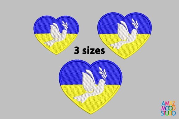 Ukraine Dove of Peace Embroidery